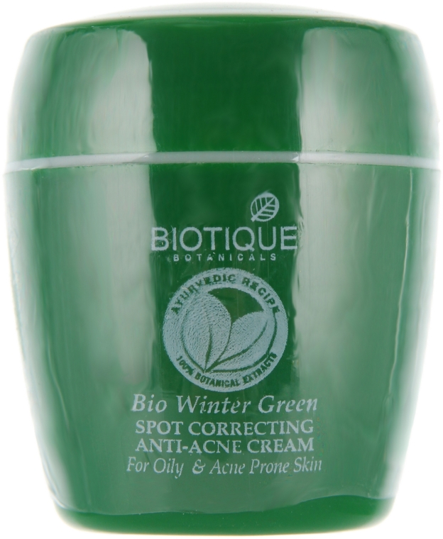 Крем для лечения прыщей и угрей - Biotique Winter Green Anti-Acne Cream — фото N2