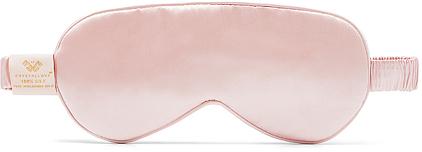 Шелковая повязка на глаза, розовая - Crystallove 