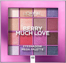 Духи, Парфюмерия, косметика Палетка теней для век - L'Oreal Paris Berry Much Love Eyeshadow Mega Palette