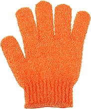 Парфумерія, косметика Мочалка-рукавичка для душу, BSS-22, помаранчева - Beauty LUXURY Shower Sponge