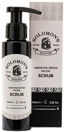 Скраб для лица - Solomon's Absinthe Detox Facial Scrub — фото N1