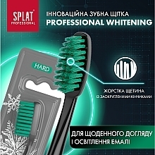 Зубна щітка, чорно-бірюзова - SPLAT Professional Whitening Hard — фото N3