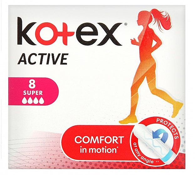 Гигиенические тампоны, 4 капли, 8 шт - Kotex Active Super  — фото N1