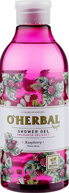 Гель для душа "Малина" - O’Herbal Shower Gel Raspberry — фото N1
