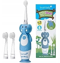 Электрическая зубная щетка, 0-10 лет - Brush-Baby WildOnes Evie Elephant Sonic Toothbrush — фото N5