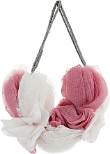 Парфумерія, косметика Мочалка для душу, BSS-16, молочно-рожева - Beauty LUXURY Bath Shower Sponge