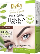 Духи, Парфюмерия, косметика Краска для бровей в порошке, коричневая - Delia Eyebrow Expert 4.0 Brown