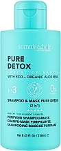 Шампунь і маска 2 в 1 для всіх типів волосся - Somnis & Hair Shampoo & Mask Pure Detox — фото N1
