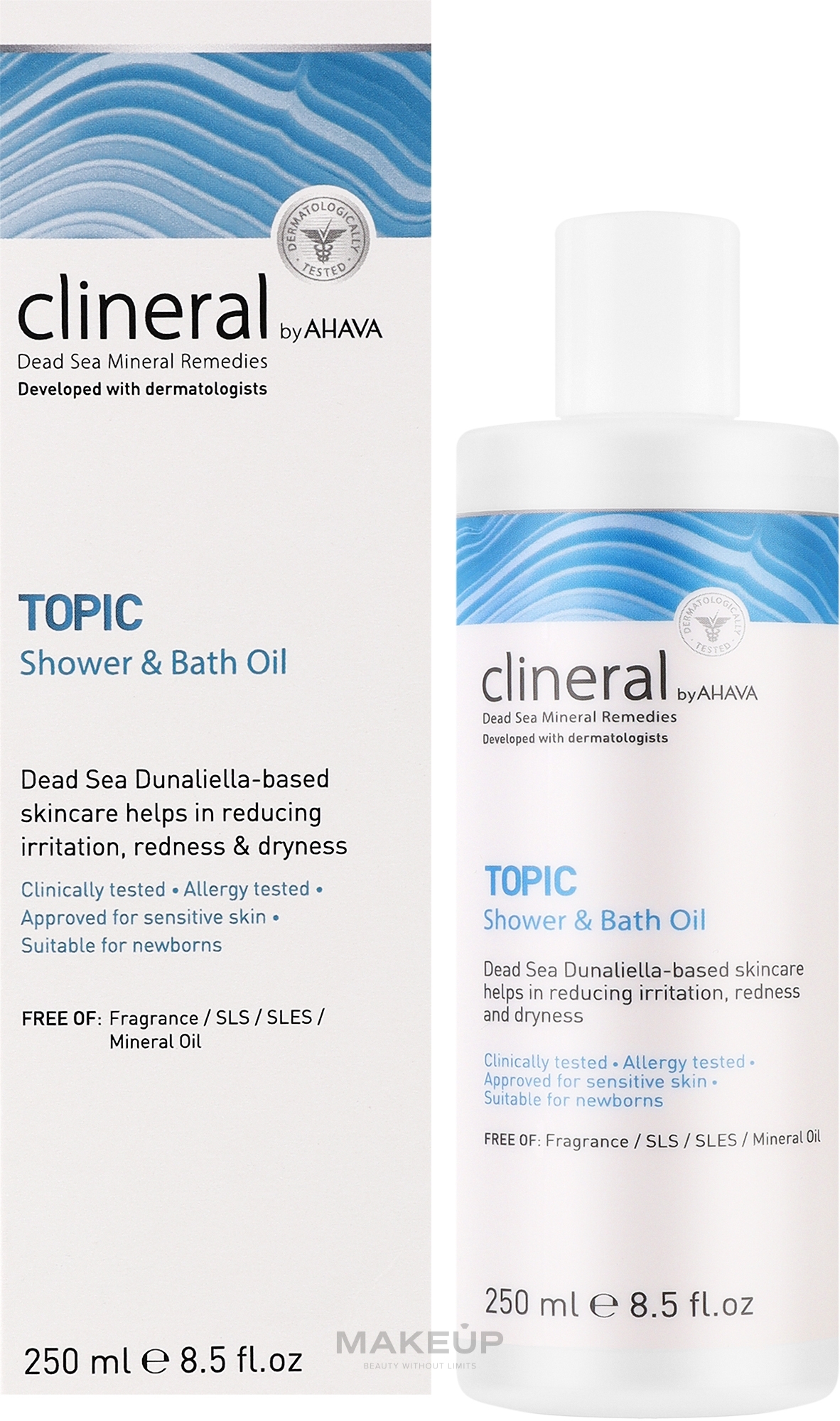 Олія для ванни й душу - Ahava Clineral Topic Shower & Bath Oil — фото 250ml