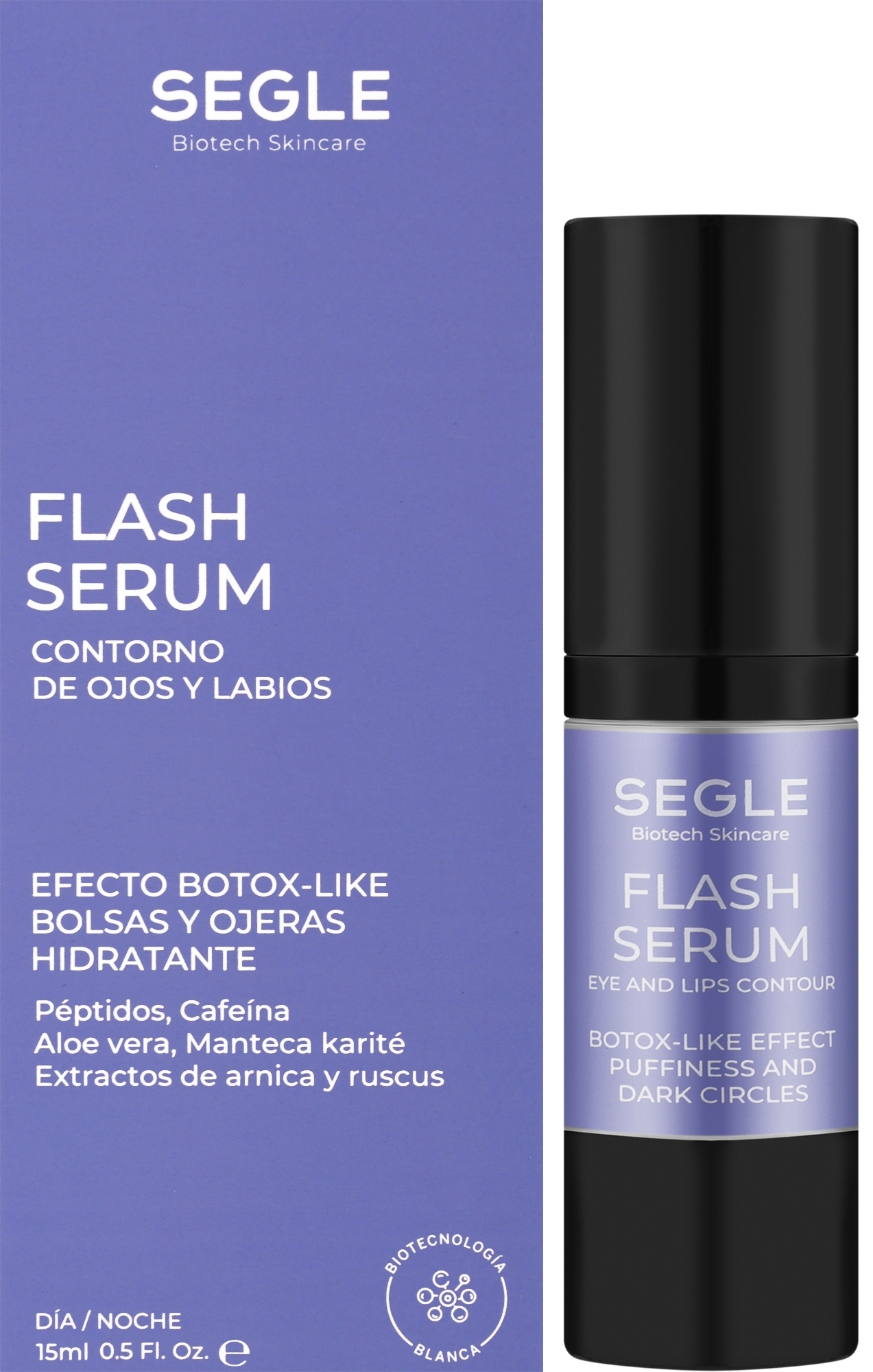 Сироватка-крем для очей і губ - Segle Restaura Flach Serum Eye And Lips — фото 15ml