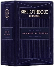 Bibliotheque de Parfum Memoirs Of Geisha - Парфюмированная вода (мини) — фото N2