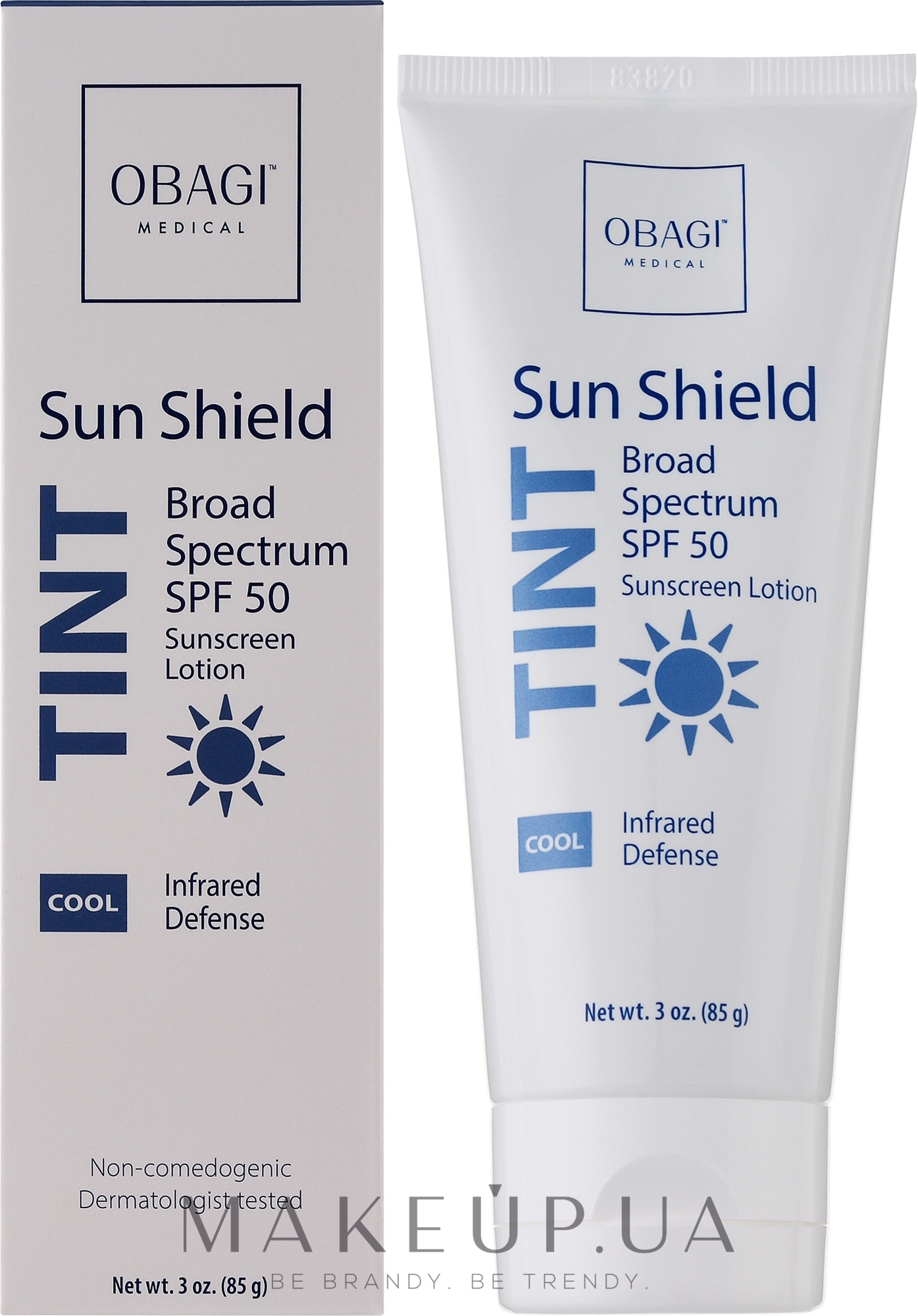 Тонирующий солнцезащитный крем - Obagi Medical Sun Shield Tint Broad Spectrum Spf 50 Cool — фото 85g