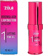 Состав для ламинирования "01 Lifting Pink Gel" - Zola Brow & Lash Lamination System — фото N1