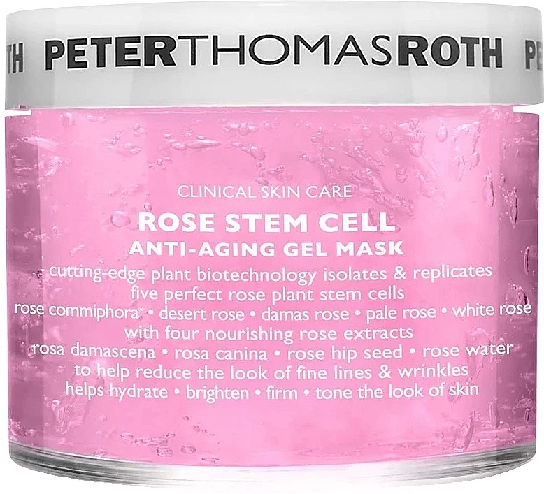 Антивікова маска для обличчя - Peter Thomas Roth Rose Stem Cell Anti-Aging Gel Mask — фото N1