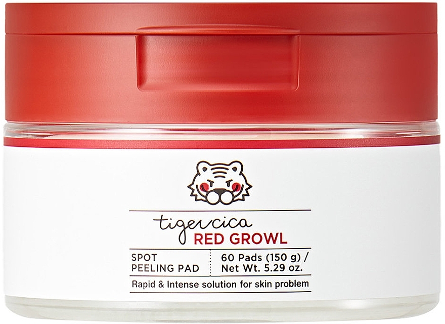 Отшелушивающие патчи для жирной кожи - It's Skin Tiger Cica Red Growl Spot Peeling Pad — фото N1