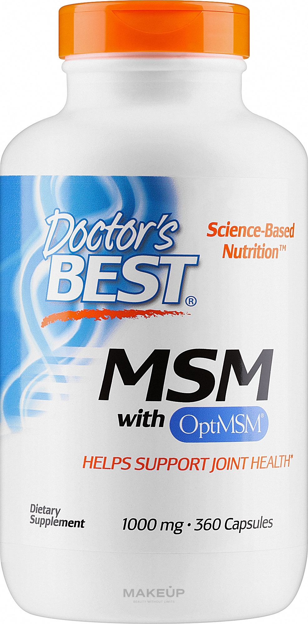 MSM с OptiMSM, 1000 мг, капсули - Doctor's Best — фото 360шт