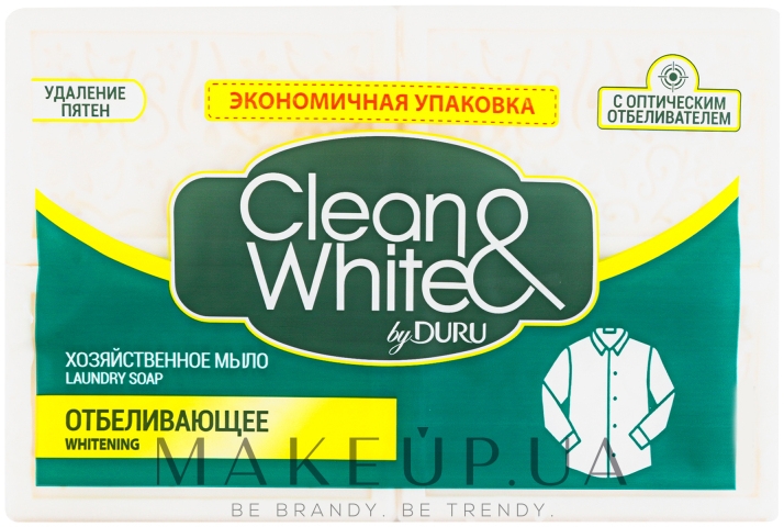 Хозяйственное мыло "Отбеливающее" - Clean&White By Duru White — фото 4x125g
