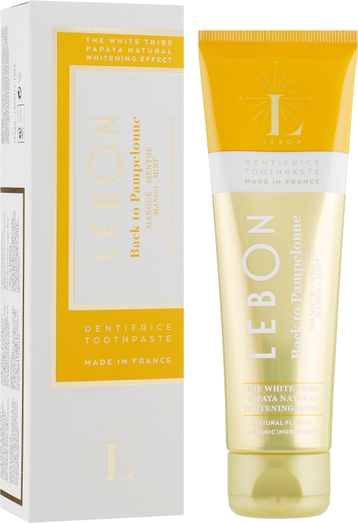 Зубная паста смесь манго и мяты с отбеливающим эффектом - Lebon Back to Pampelonne Toothpaste Mango/Mint