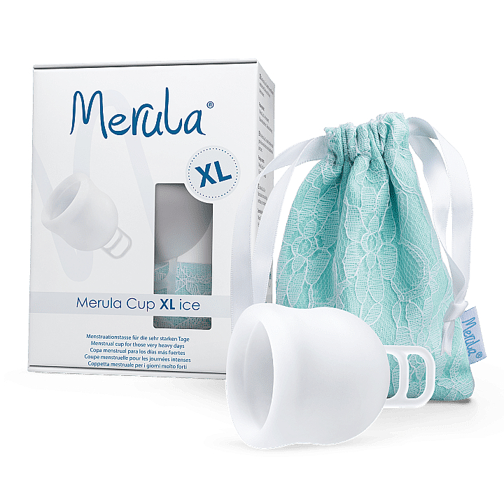 Универсальная менструальная чаша XL, белая - Merula Cup XL Ice — фото N3