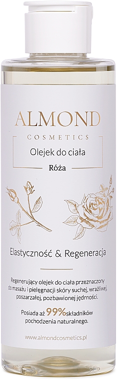 Олія для тіла й масажу "Троянда" - Almond Cosmetics — фото N1