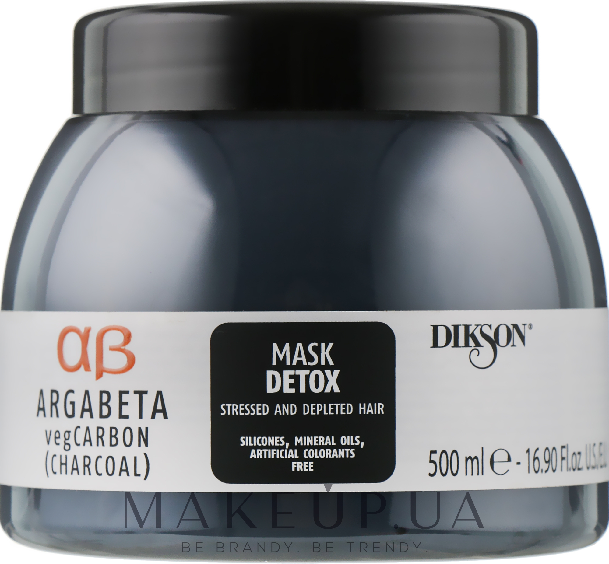 Детоксицирующая маска для волос - Dikson Argabeta Carbon Mask Detox — фото 500ml