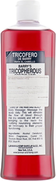 Тонік для волосся - Tricopherous Hair Tonic Barry's Traditional — фото N2