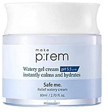 Парфумерія, косметика Гель-крем для обличчя - Make P:rem Safe Me. Relief Watery Gel Cream