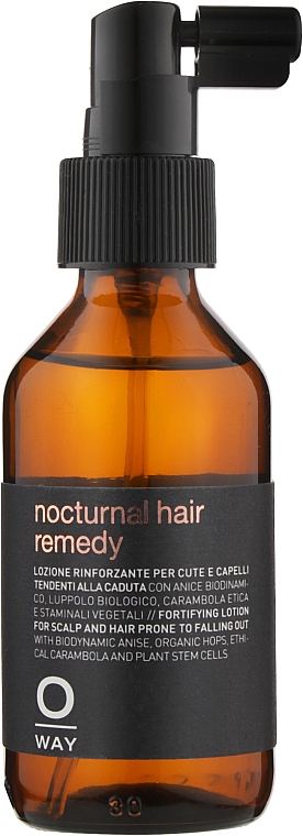 Лосьон укрепляющий от выпадения волос - Oway Man Nocturnal Remedy