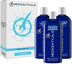 Набор - Mediceuticals Healthy Hair Solutions Hair Repair (shm/250ml + cond/250ml + balm/250ml) — фото N2
