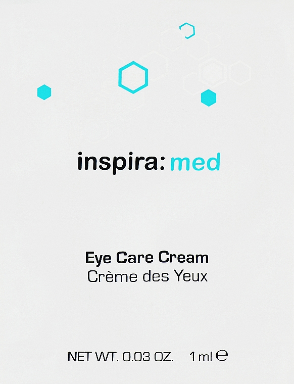 Антивіковий крем для обличчя навколо очей - Inspira:cosmetics Med Eye Care Cream (пробник) — фото N1