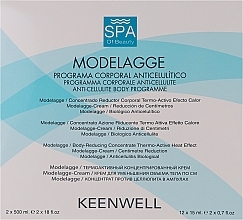Парфумерія, косметика Процедура антицелюлітна, що зменшує об'єми тіла - Keenwell Modelagge Anti-Cellulite Body Programme (b/cr/2x500ml + conc/12x15ml)