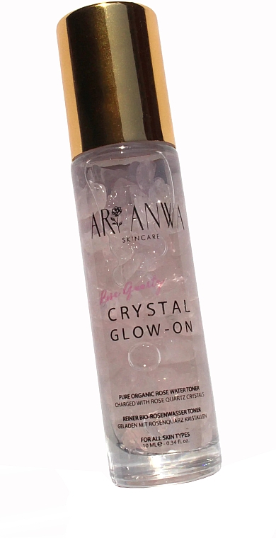 Тонік для обличчя з рожевим кварцем і трояндовою водою - ARI ANWA Skincare Glow On Rose Quartz — фото N1