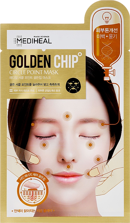 Тканевая маска "Золотой чип" - Mediheal Golden Chip Circle Point Mask — фото N1