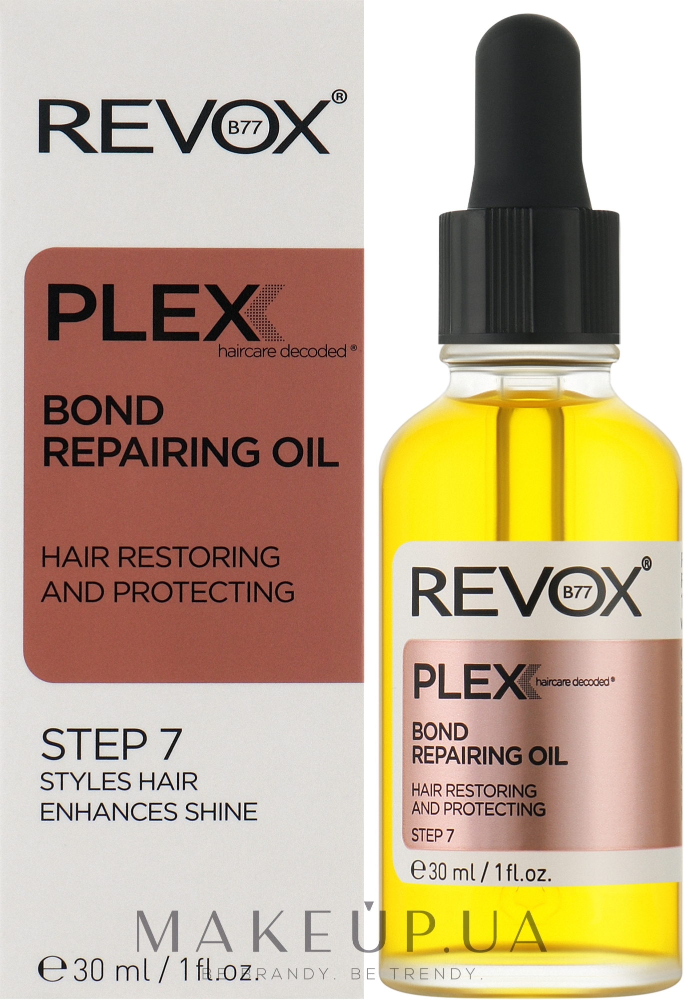 Олія для відновлення і термозахисту волосся, крок 7 - Revox B77 Plex Bond Repairing Oil STEP 7 — фото 30ml