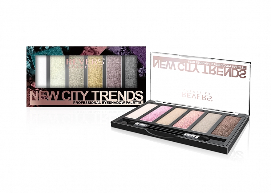 Палетка теней для век - Revers New City Trends Eyeshadow Palette — фото N1