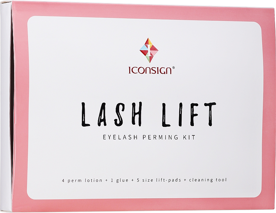 Набор для ламинирования и лифтинга ресниц, 10 продуктов - Iconsign