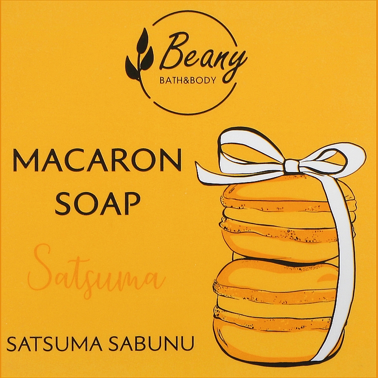 Мыло-макарон с ароматом мандарина - Beany — фото N1