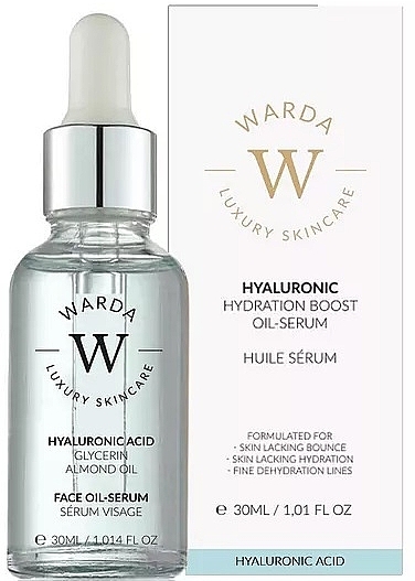 Масляная сыворотка с гиалуроновой кислотой - Warda Hyaluronic Acid Hydration Boost Oil-Serum — фото N1