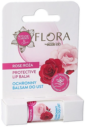 Бальзам для губ "Троянда" - Vis Plantis Flora Protective Lip Balm — фото N1