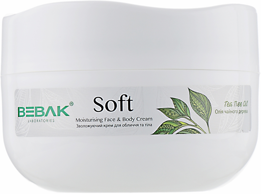 Увлажняющий крем для лица и тела "Масло чайного дерева" - Bebak Laboratories Soft Moisturizing Fase & Body Cream