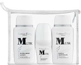 Парфумерія, косметика Bettina Barty Musk Mini Travelset Set - Набір (s/g/150ml + b/lot/150ml + deo/50ml)