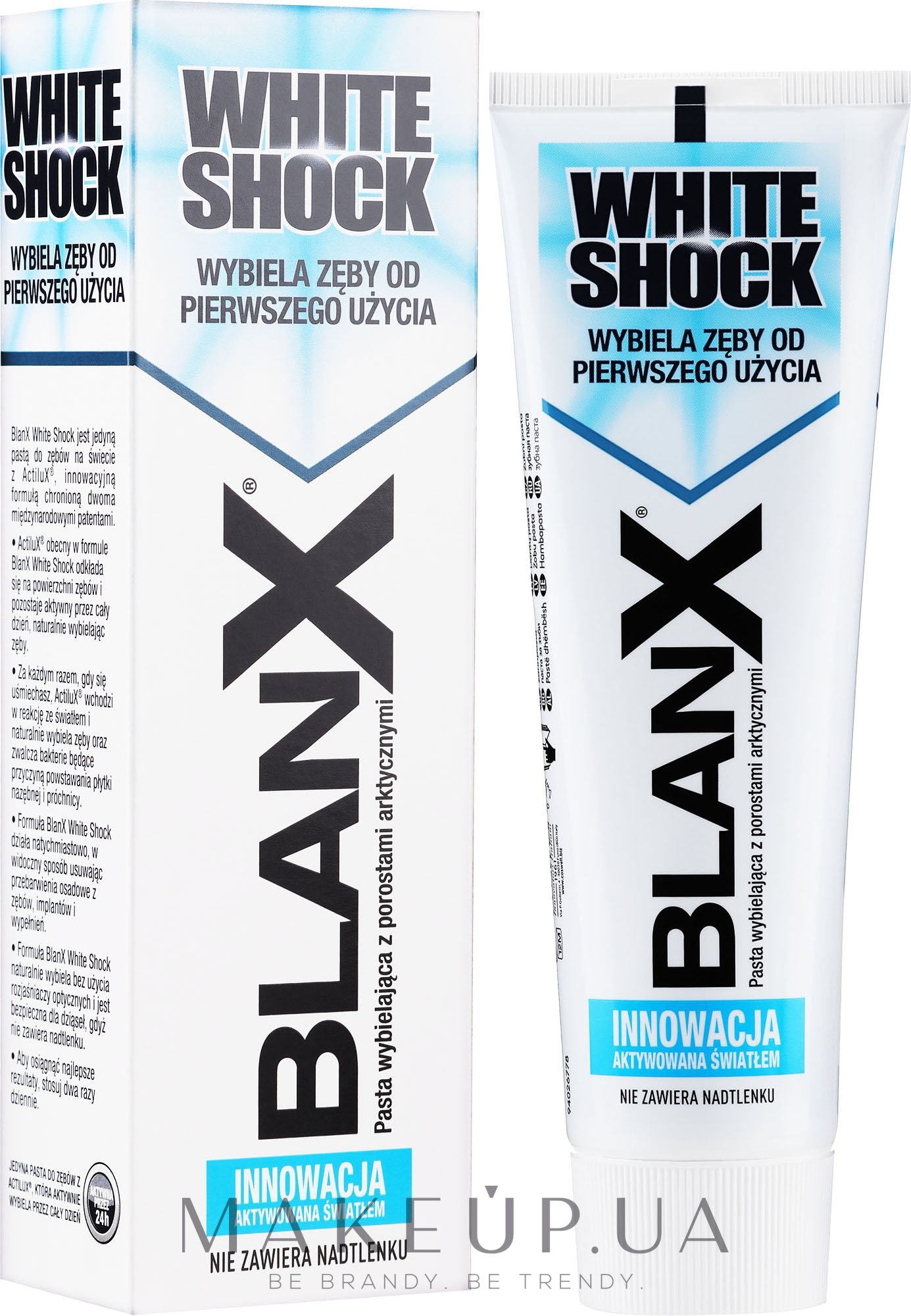 Зубная паста отбеливающая "Вайт Шок" - Blanx White Shock Brilliant Toothpaste — фото 75ml
