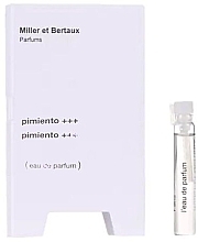 Духи, Парфюмерия, косметика Miller et Bertaux Pimiento +++ - Парфюмированная вода (пробник)