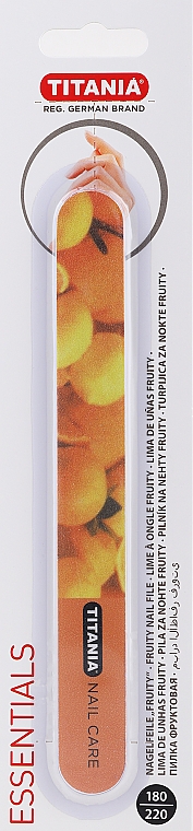 Пилочка для нігтів, апельсин - Titania Nail File Fruity — фото N1