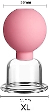 Вакуумная банка для массажа, розовая, размер XL - Deni Carte — фото N2