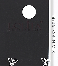 Сережки жіночі, метелики гострокрилі, сріблясті - Lolita Accessories — фото N1