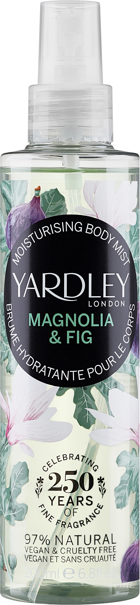 Yardley Magnolia & Fig - Спрей для тела — фото 200ml