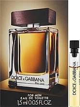 Парфумерія, косметика Dolce&Gabbana The One for Men - Туалетна вода (пробник)