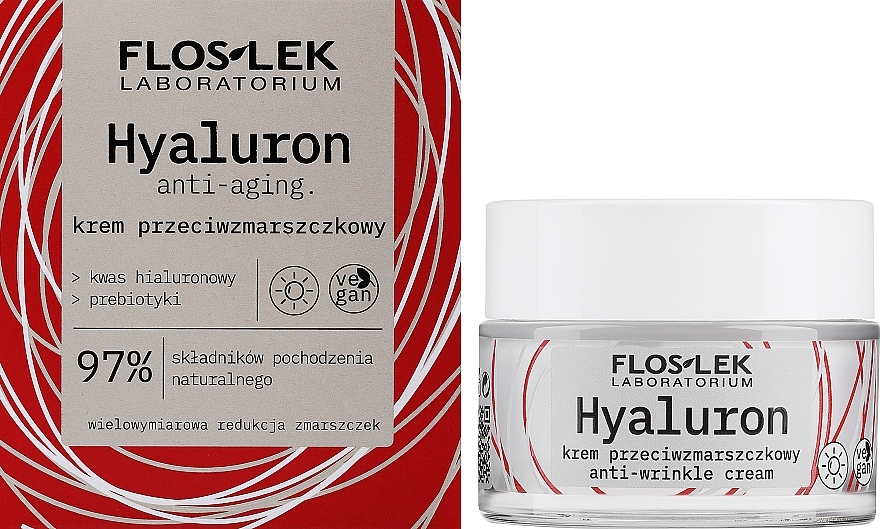Денний крем проти зморщок - Floslek Hyaluron Anti-Wrinkle Cream