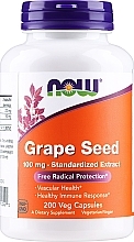Капсули "Екстракт виноградних кісточок", 100 мг - Now Foods Grape Seed 100mg Standardized Extract — фото N3